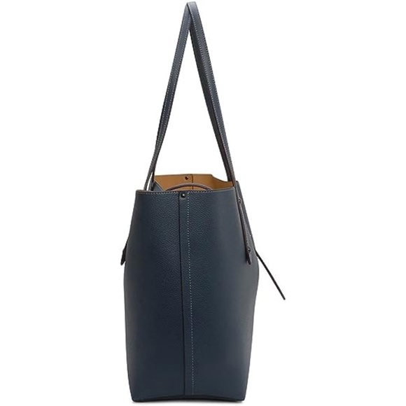 COACH Polished Pebbled Leather Market Tote - Picture 3 of 10